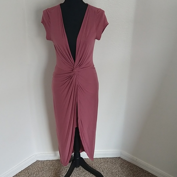 Plunging Knot Dress - Picture 3 of 5